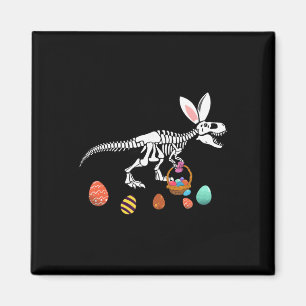Aimant Funny T Rex Pâques Squelette Lapin Sket Chasse aux