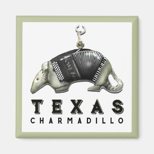 Aimant Funny Texas Armadillo (Devant)
