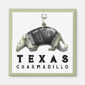 Aimant Funny Texas Armadillo (Devant)