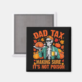 Aimant Funny Thanksgiving Dad Tax Skeleton Turkey Day Foo (Recto/Verso)