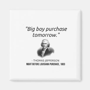 Aimant Funny Thomas Jefferson Professeur d'histoire de l'
