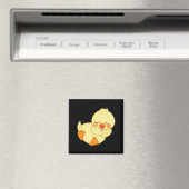 Aimant Funny Tired As Duck I Love Cute Ducklings Quote Gi (In Situ (Lave-vaisselle))