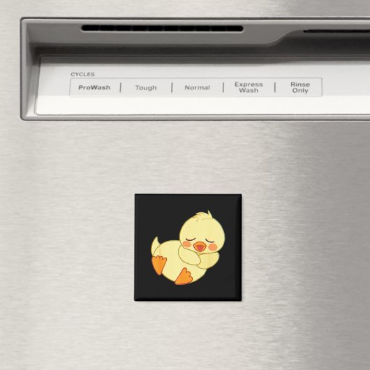 Aimant Funny Tired As Duck I Love Cute Ducklings Quote Gi (In Situ (Lave-vaisselle))