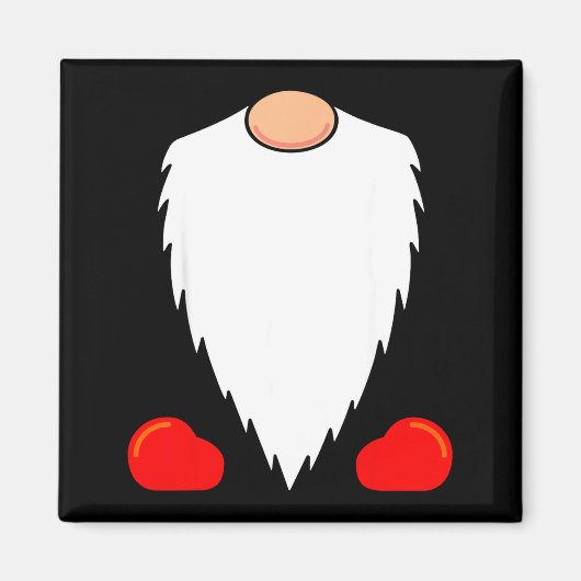 Aimant Funny Tomte Swedish Gnome Beard Christmas Yule Nis (Devant)