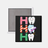 Aimant Funny Tooth Christmas Dentist Xmas Dental Istant H (Recto/Verso)