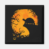 Aimant Funny Tortoise Halloween Silhouette Soky Tortoise (Devant)