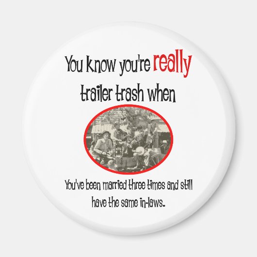 Aimant Funny Trailer Park (Devant)