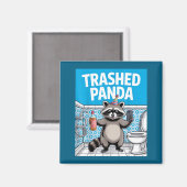 Aimant Funny Trashed Panda Raccoon Gets Drunk 1ff512797a7 (Recto/Verso)