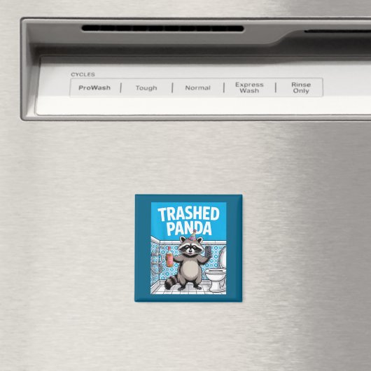 Aimant Funny Trashed Panda Raccoon Gets Drunk 1ff512797a7 (In Situ (Lave-vaisselle))