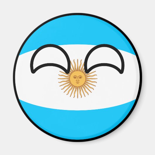 Aimant Funny Trending Geeky Argentine Countryball (Devant)