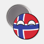 Aimant Funny Trending Geeky Norway Countryball (Recto/Verso)