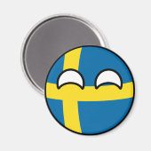 Aimant Funny Trending Geeky Suède Countryball (Recto/Verso)