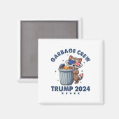 Aimant Funny Trump Garbyge Crew (Recto/Verso)