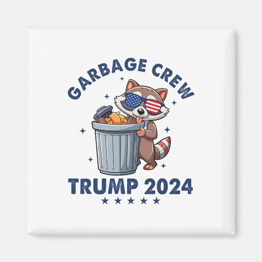 Aimant Funny Trump Garbyge Crew (Devant)