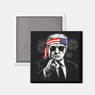 Aimant Funny Trump Golfe Des USA Amérique 2025 4 juillet
