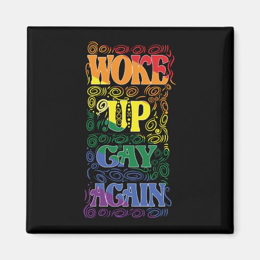 Aimant Funny | Up Gay Again | Gay pride (Devant)