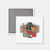 Aimant Funny Valentines Day Call Me Duck Hunting Men Wome (Recto/Verso)