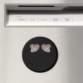 Aimant Funny Valentines Jour Squelette Mains Coeurs Fille (In Situ (Lave-vaisselle))