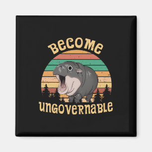 Aimant Funny Vintage Devenir ingouvernable Moo Deng Ba1