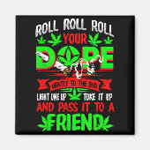 Aimant Funny Weed T Lover Roll Joint Friend Smoking Short (Devant)
