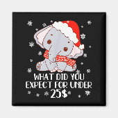 Aimant Funny White Elephant Pjs For Adults Under 15 20  (Devant)