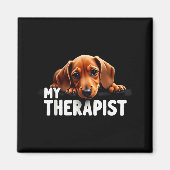 Aimant Funny Wiener Puppy My Therast Dachshund Dog (Devant)
