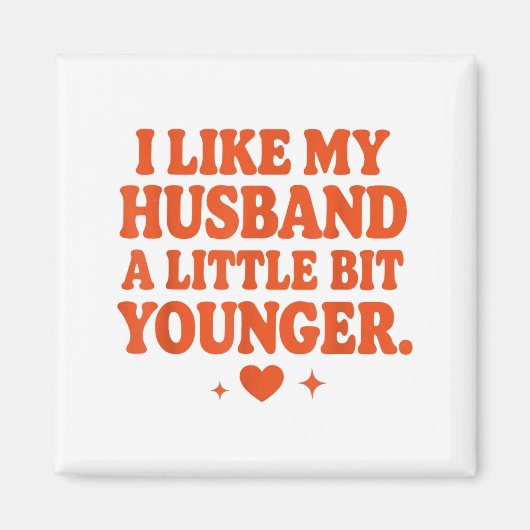 Aimant Funny Wife Husband I Like My Husband A Little Bit  (Devant)