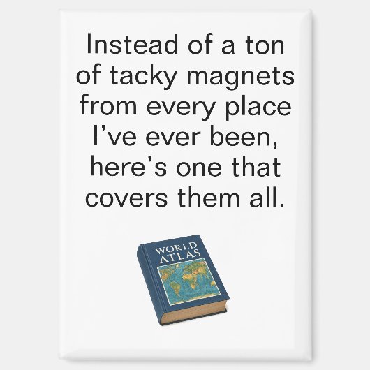 Aimant Funny World Atlas Travel Refrigerator (Recto)