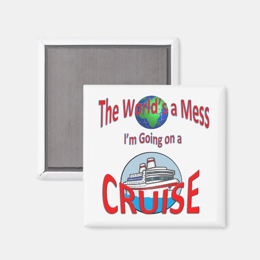 Aimant Funny Worlds a Mess Cruise (Recto/Verso)
