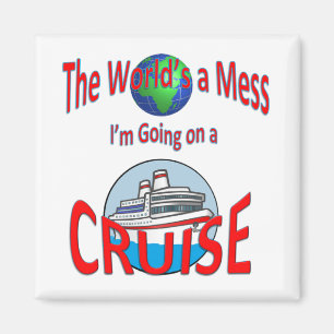 Aimant Funny Worlds a Mess Cruise