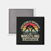 Aimant Funny Wrestling Education Joke For Wrestler Men Ki (Recto/Verso)
