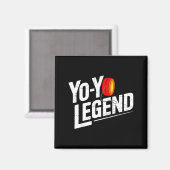 Aimant Funny Yoyo Player Legend Yo-yo Performer  (Recto/Verso)