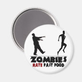 Aimant Funny Zombies Restauration rapide (Recto/Verso)