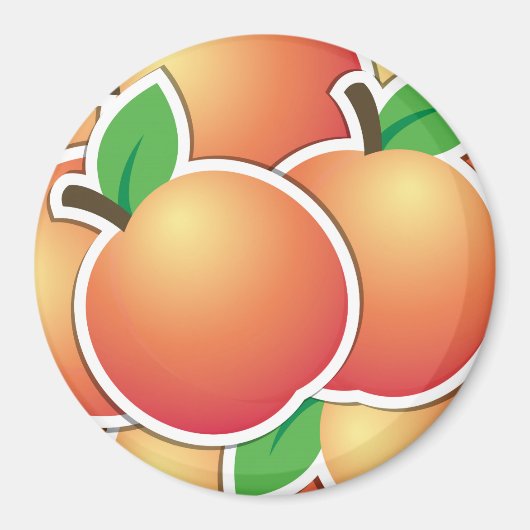 Aimant Funy peach (Devant)