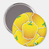 Aimant Funy yellow pepper (Recto/Verso)