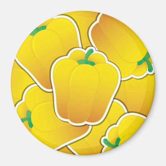 Aimant Funy yellow pepper (Devant)