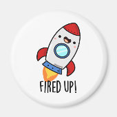 Aimant Furée Funny Rocket Pun (Devant)