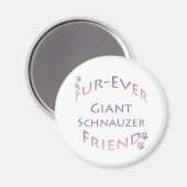 Aimant Furever Schnauzer géant (Recto/Verso)