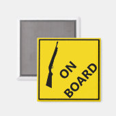 Aimant Fusillade À Bord (Recto/Verso)