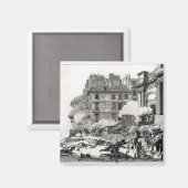 Aimant Fusillade devant l'église Saint-Roch à Paris (Recto/Verso)