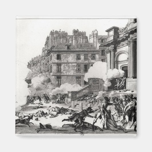 Aimant Fusillade devant l'église Saint-Roch à Paris (Devant)