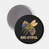 Aimant Fusion florale abeille (Recto/Verso)