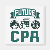 Aimant Futur diplôme en comptabilité CPA (Devant)