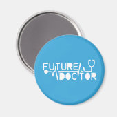 Aimant Futur docteur médecine Stéthoscope (Recto/Verso)