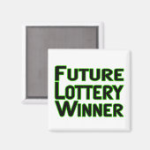 Aimant Futur gagnant de loterie (Recto/Verso)