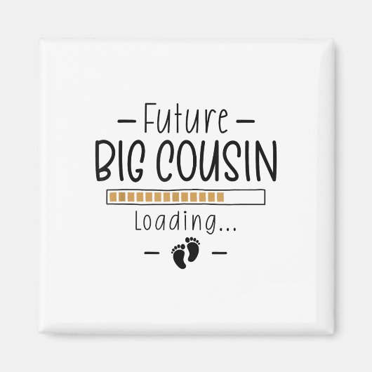 Aimant Futur Grand Cousin - 1ère Annonce de Grossesse Pou (Devant)