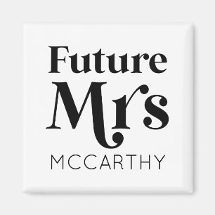 Aimant Futur Madame Custom Nom Mariée Pour Devenir Fiancé