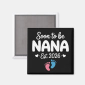 Aimant Futur Maman 2026 Annonce de Grossesse Drôle (Recto/Verso)
