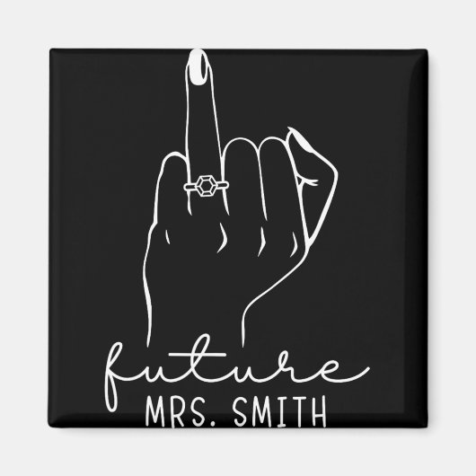 Aimant Futur Mme Smith Nouvelle mariée à être fiancée cél (Devant)