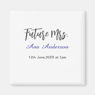 Aimant Futur nom de famille de Mme la mariée à venir viol
